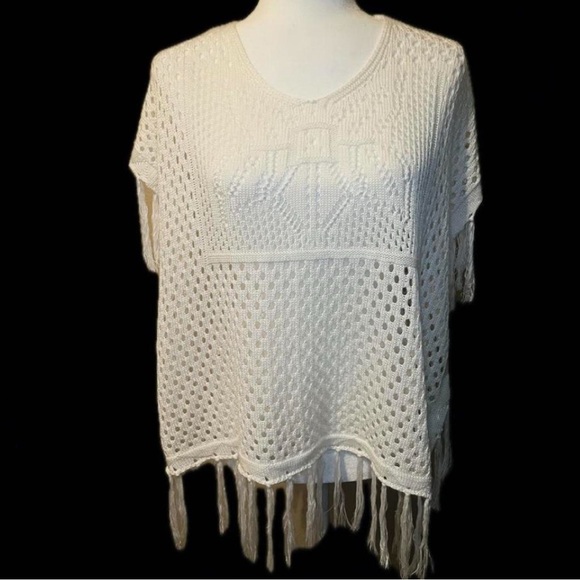 No Boundaries Tops - Cream Knit Sweater